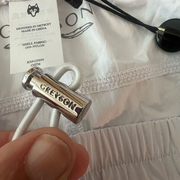NWT Greyson Wind Ultra-Light Short Arctic White Sports Running Gym Workout Sz L - Picture 14 of 14